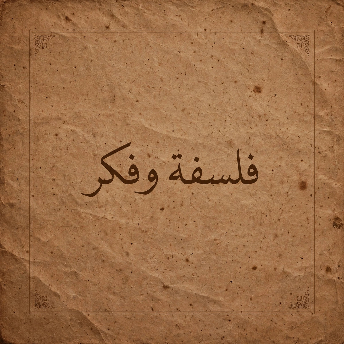 فلسفة وفكر